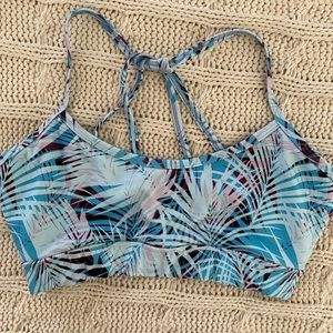 GLYDER blue & purple sports bra